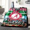 Alabama Crimson Tide Mascot Stadium Four Seasons Blanket Customized With Your Name Lightweight And Warm Perfect Gift For Home Office Camping Sofa