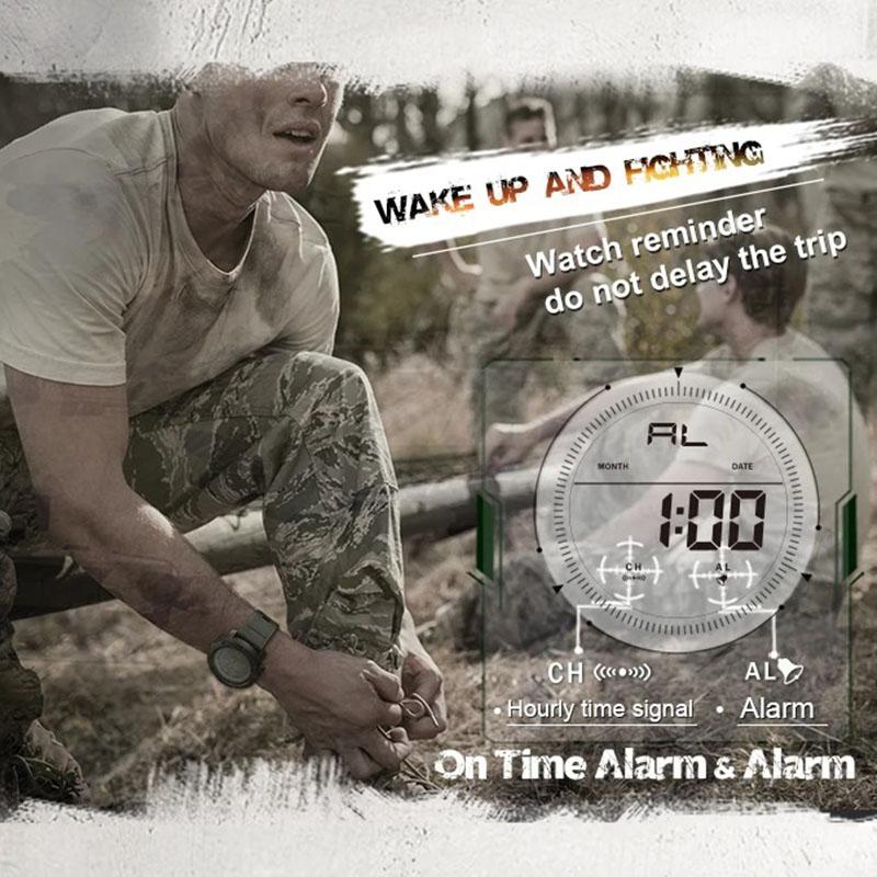 NORTH EDGE Mens Digital Watches Army Military World Time Alarm Sport Stopwatch For Male Waterproof 50M Wristwatch Relogios