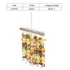 Hanging Chewing Toy Multicolored Natural Wooden Bird Tearing Blocks for Large  
