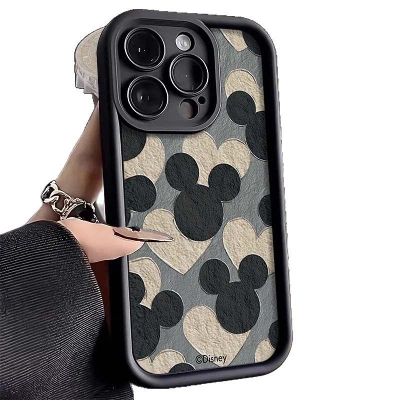 Love Mickey's avatar iPhone11Promax mobile phone case ladder is suitable for Apple 11promax all-inclusive Tianyan.
