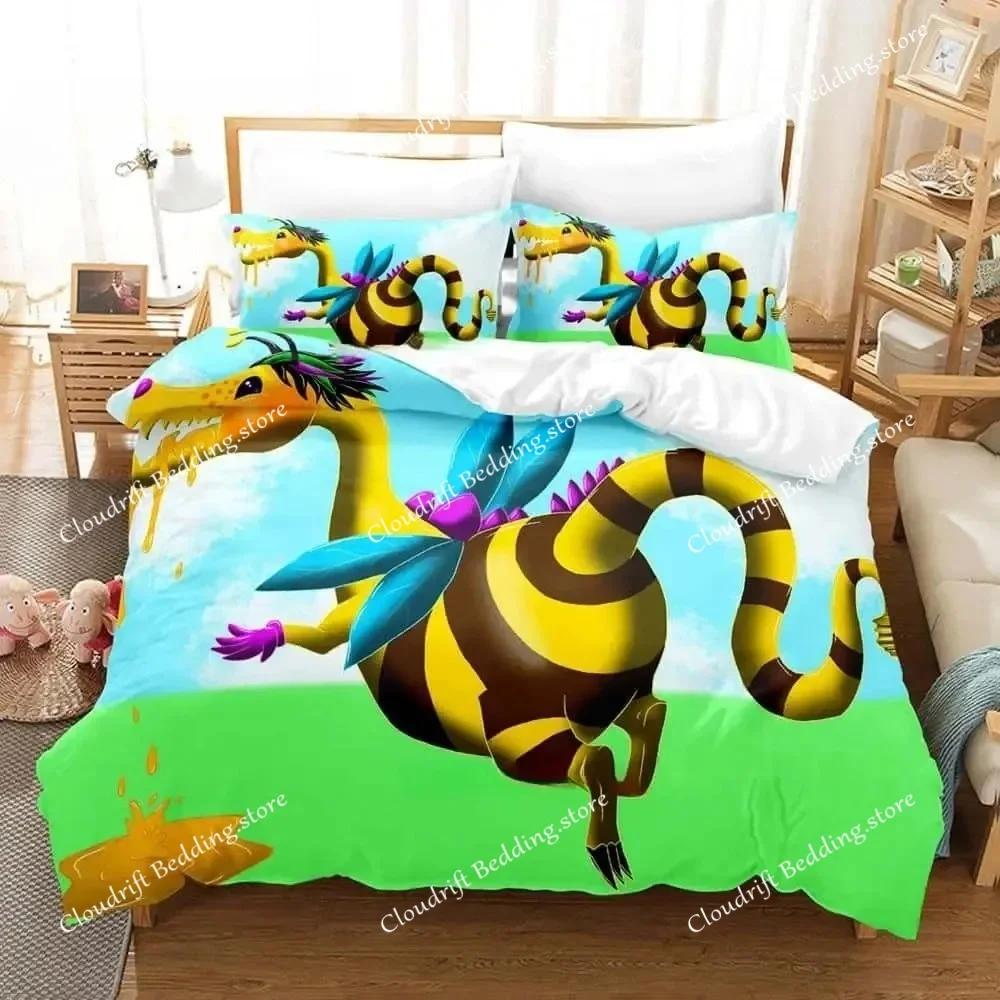 Candy Crush Saga Spel Dekbedovertrek Kussensloop Beddengoed Set Volwassenen Jongens Meisjes Slaapkamer Decoratie Verjaardagscadeau Enkel Dubbel Maat026