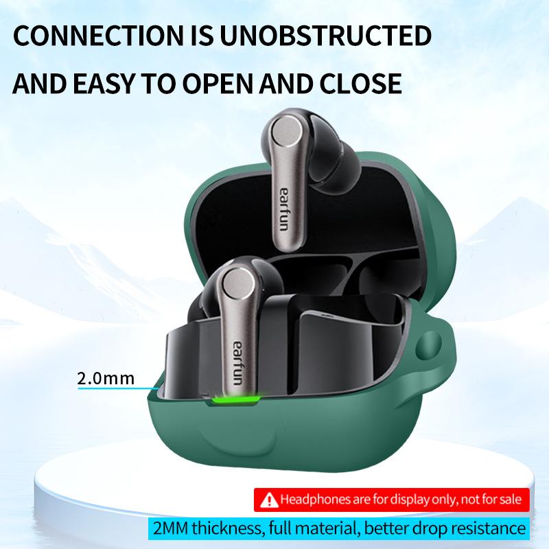 High Quality Silicone Shockproof bluetooth Headphones case for EarFun Air Pro 4+ Protective Case