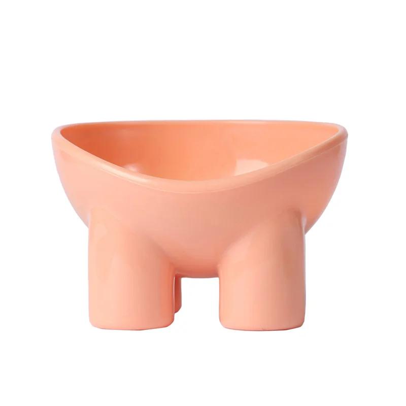 Fressnapf für Hunde und Katzen, erhöhter hoher Fuß, kleiner Hundenapf, Nackenschutz, Tiernahrung, Wassernapf, kippsicher, für Haustierfütterung, Dessert, Snack, Teller