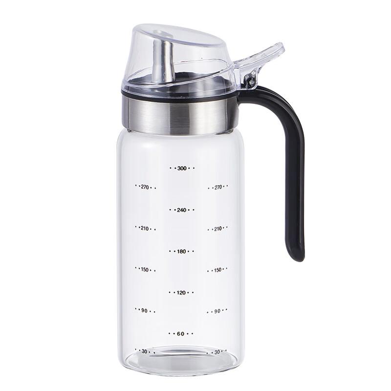 TLXT 300ml Glass Oil & Vinegar Dispenser with Handle (Set of 2)