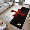 1pc Cross Flag Carpet, Office Rug Outdoor Mat Home Decor Area Carpet Festival