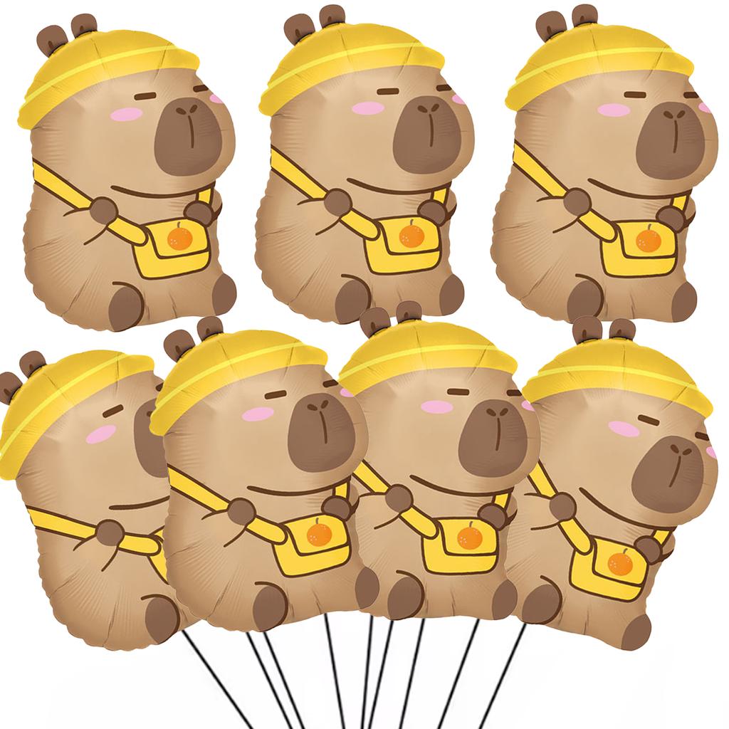 Capybara Disposable Tableware Set  Birthday Party Capybara Tablecloth Cups Plates Napkin Banner Cake Topper Kids Party Supplies