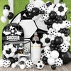 Black Gold Balloon Garland Arch Kit for Graduation and Birthday Decorations