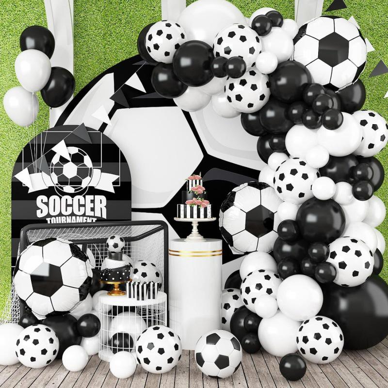Black Gold Balloon Garland Arch Kit for Graduation and Birthday Decorations