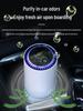 Car Negative Ion HEPA Air Purifier with Activated Carbon Filter for Odor & Formaldehyde Removal, Desktop Oxygen Bar, Aromatherapy Function