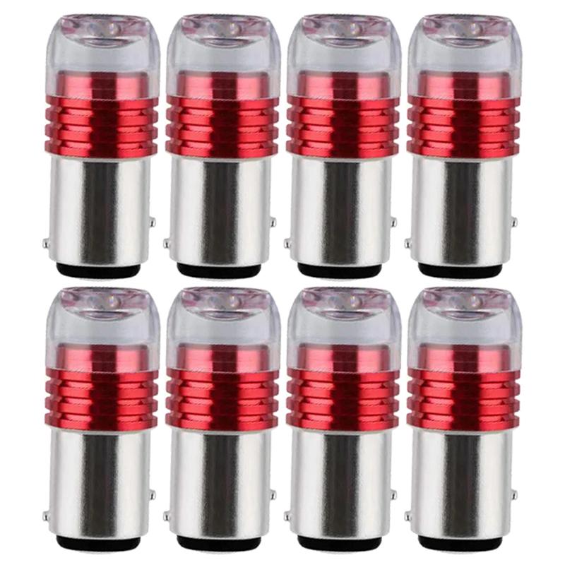 4/12PCs Motorcycle Car LED Brake Turn Signal Lights Waterproof 12V Signal Tail Fog Bulbs Flashing Light Motorcycle Accessories