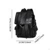 Fashion PU Leather Backpack Fit 15.6 Inch Computer Waterproof Multipurpose for