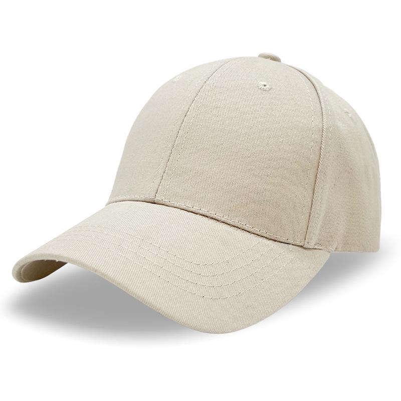 Pure Cotton Hard Top Baseball Cap Solid Color Light Plate Baseball Cap Women Outdoor Face Showing Small Sun Hat Men