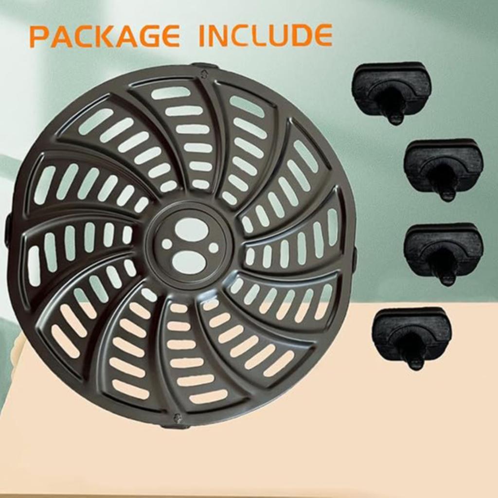 Metal Nonstick Air Fryer Pad Metal Baking Tray Cooking Liners Air Fryer Accessories Air Fryer Plate Iron Texture