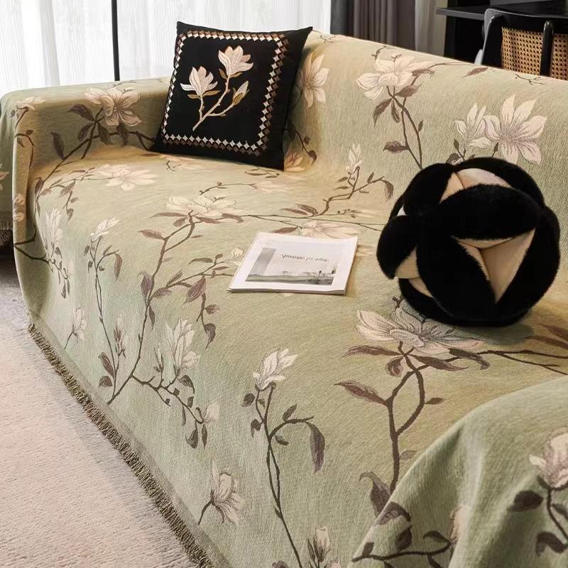 Pokrowiec na sofę z szenili Tkanina Pokrycie Wysokiej Jakości Cztery Pory Roku Uniwersalny Ręcznik na Sofę Odporny na Zadrapania Nieprzywierający Wełna Kompleksowy Pokrowiec na Sofę