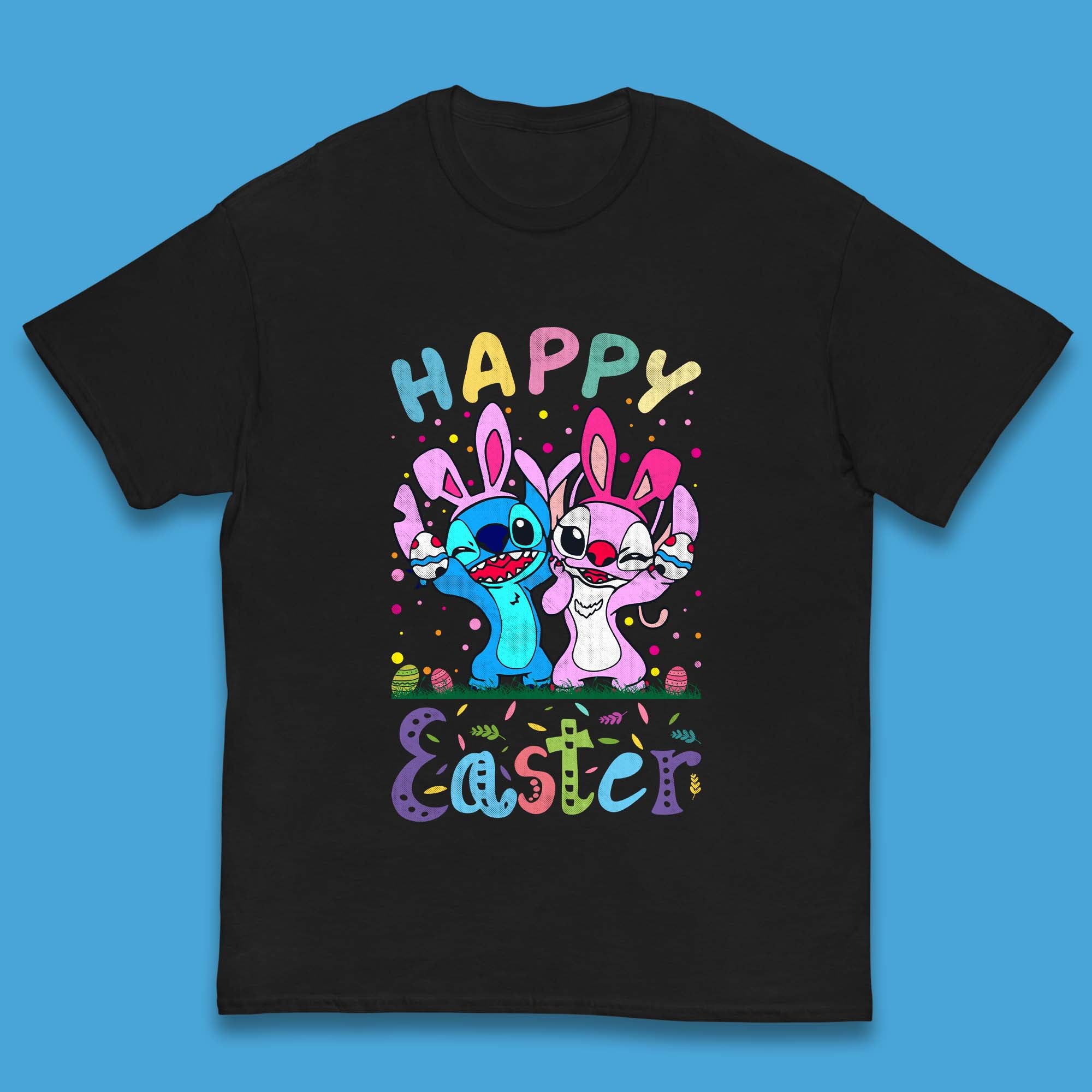 Happy Easter Stitch Kids T-Shirt 100