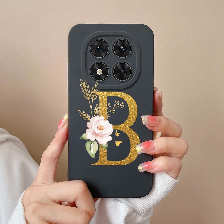 Case For Redmi Note 14 Pro Plus Simple Letter Soft Liquid Silicone Shockproof Phone Cover For Redmi Note14 14Pro 4G 5G Fundas
