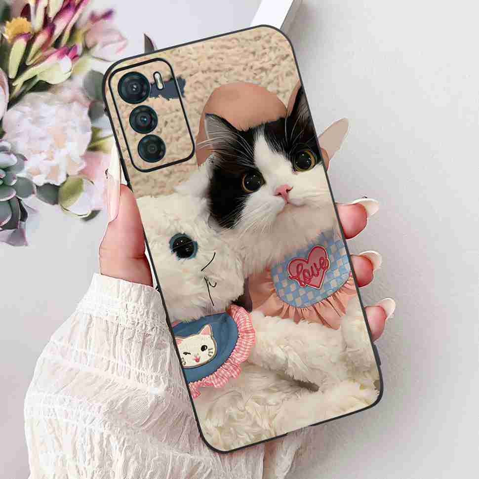 Cute Cat Case for Motorola Moto G42 Casing Protective Phone Cover For Moto G 42 G42 MotoG42 XT2233-2 Shell Capa
