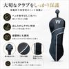 [LuceTerraGolf] Golf Head Cover for Driver/Fairway Wood/Utility Waterproof PU Leather