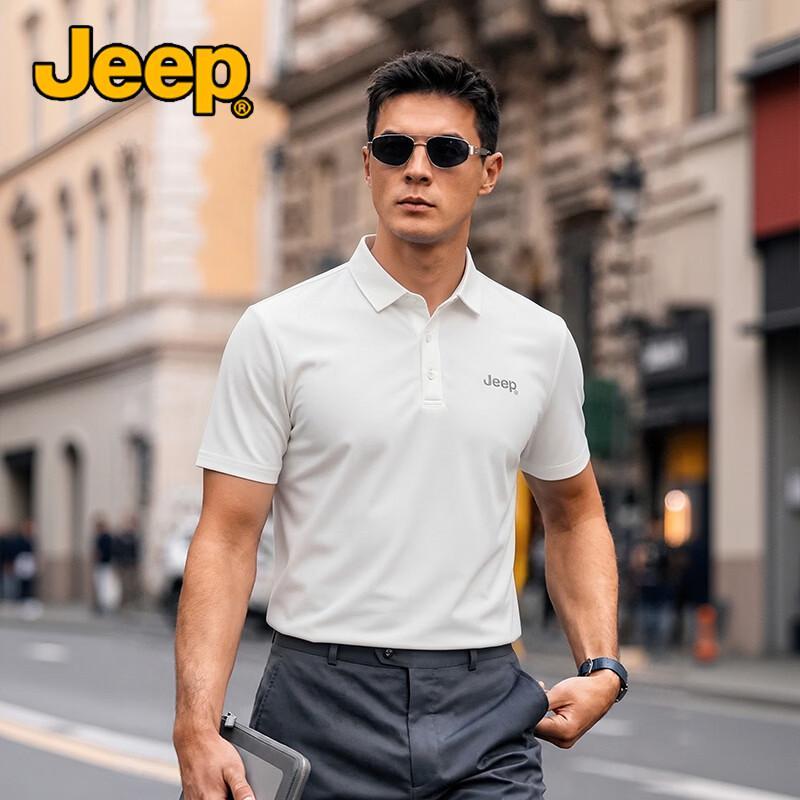 Jeep Men s Ice Silk Quick-Dry Polo T-Shirt M