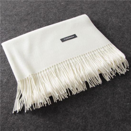 

70*200 см осенне-зимний новый женский кашемировый шарф однотонный имитация кашемира шарф толстая вышитая кашемировая шаль 200*70cm