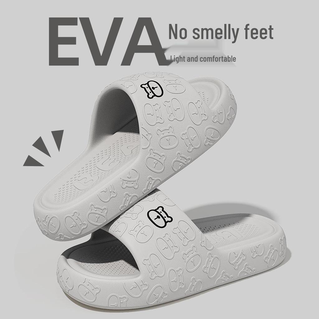 Eva Non-Slip Soft Sole Slippers for Home & Outdoor Use - Unisex Sandals with Thick Bottom