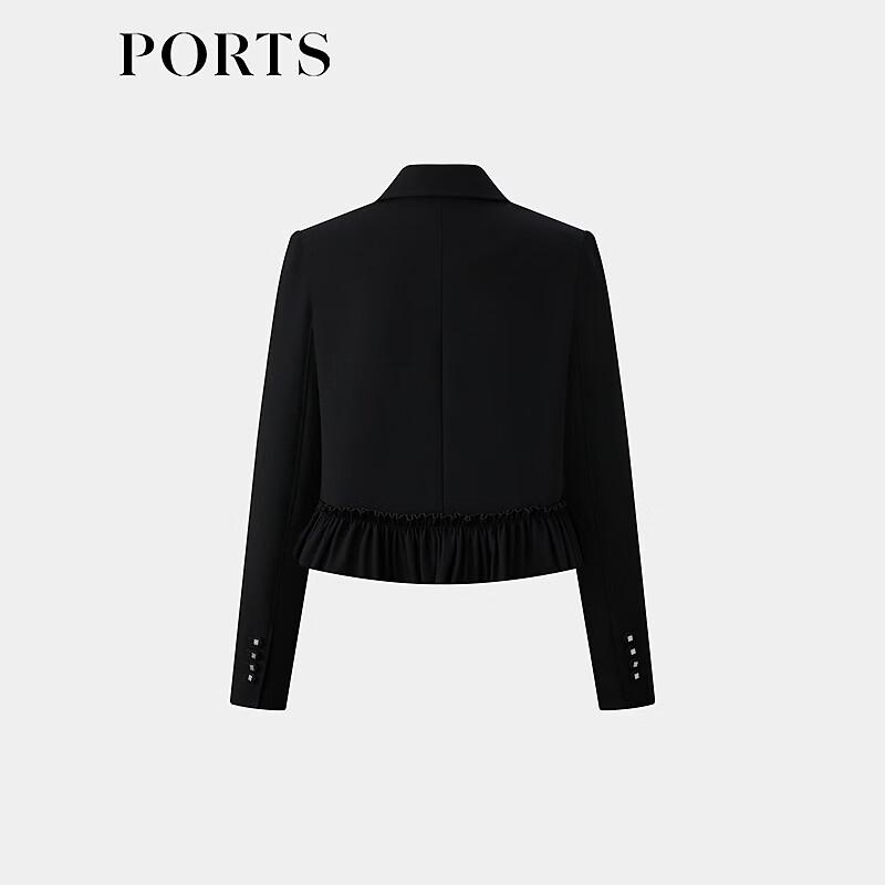 Ports Women's Ruffled Wool Short Jacket