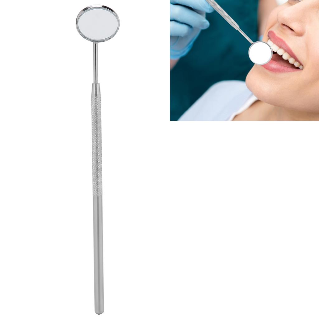 Stainless Steel Dental Mouth Mirror Portable Teeth Inspection Mirror Professional Oral Care Tool For Dentist Daily Teeth Cleaning Check
