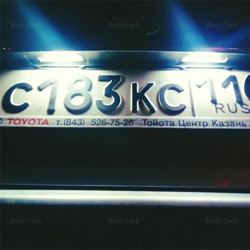 Canbus White For Toyota Yaris/Vitz Camry Corolla Prius C Ractis Verso S LED Number License Plate Light 12V SMD Number Lamp For License Plate Lights 2
