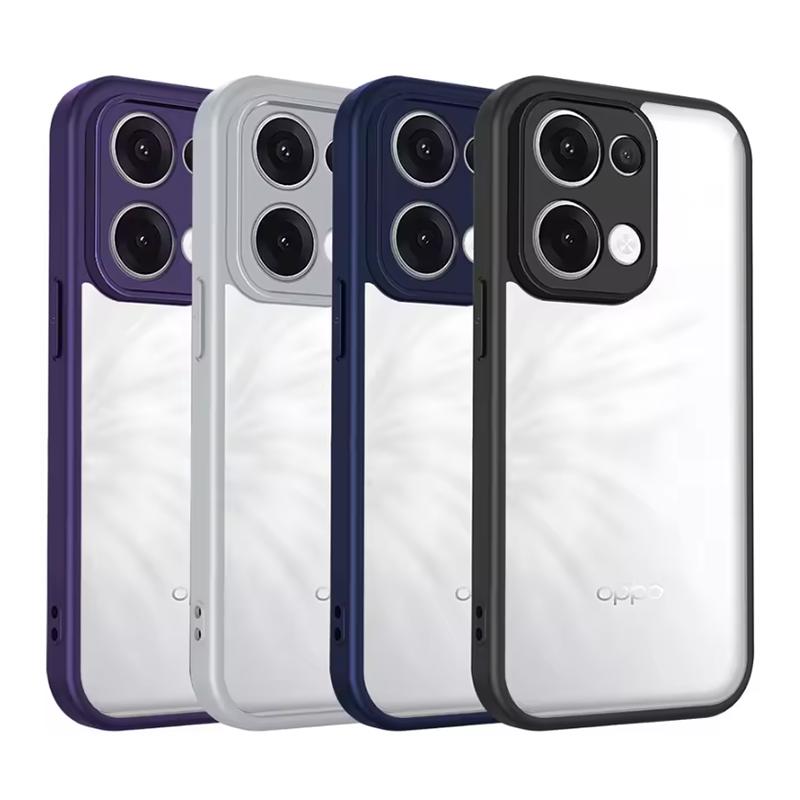 Carcasă pentru Oppo Reno 13 CPH2689 cupernă de aer, rezistentă la șocuri, bumper din silicon, capac spate transparent mat, carcasă rigidă pentru telefon pentru Oppo Reno13 5G