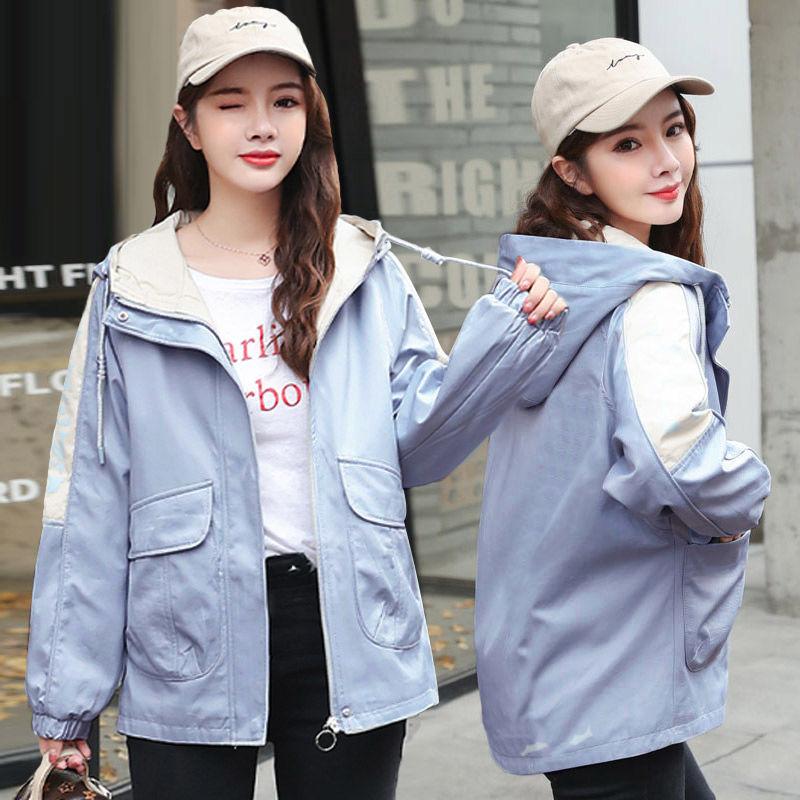 Fashionable and Casual Short Trench Coat for Women, Korean Style Spring Loose Clothes