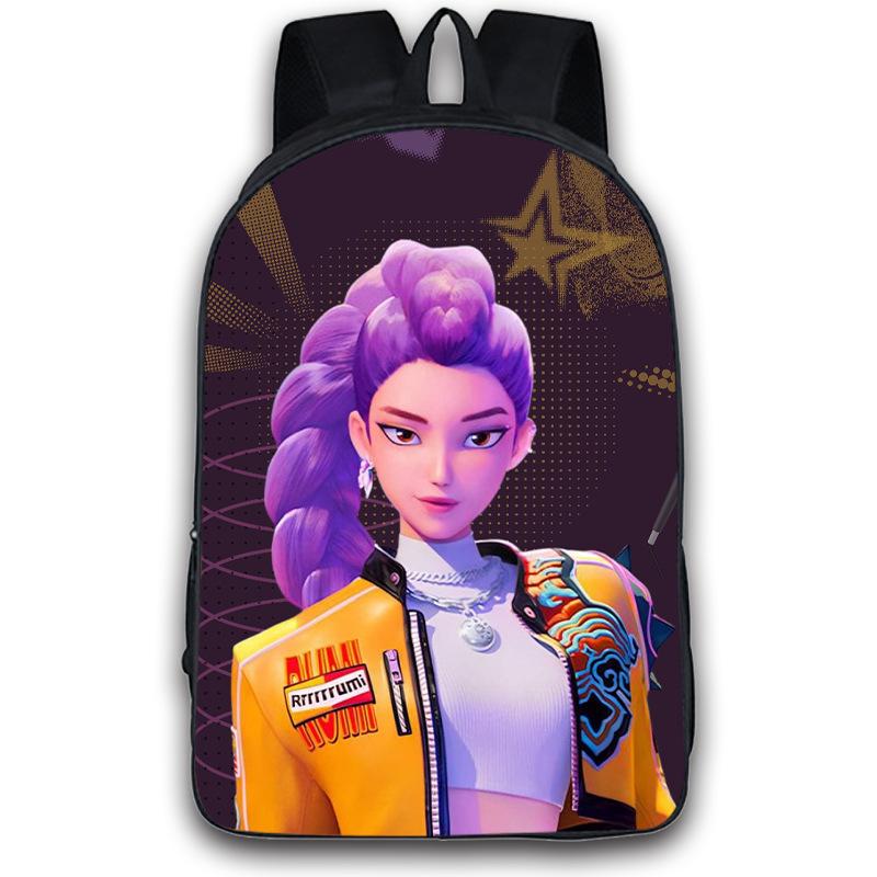 Kpop Demon Hunters Backpack Boys Girls Zoey Mira Rumi Bookbag Knapsack Schoolbag Rucksack Travel Backpacks Birthday Gifts