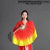 26/31cm Bamboo Chinese Short Bellydance Fan Hand Dye Adults Fan  Veil Pairs Yangko Dance Tools