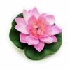 10PCS Lotus Colorful Artificial Flowers Floating Fake Lotus Plant Lifelike Water Lily Micro Landscape For Pond Garden Decor
