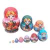 Matryoshka Russian Nesting Doll Traditional Art Russian Nesting Dolls Set of 10 Layers Wooden Toy for Children