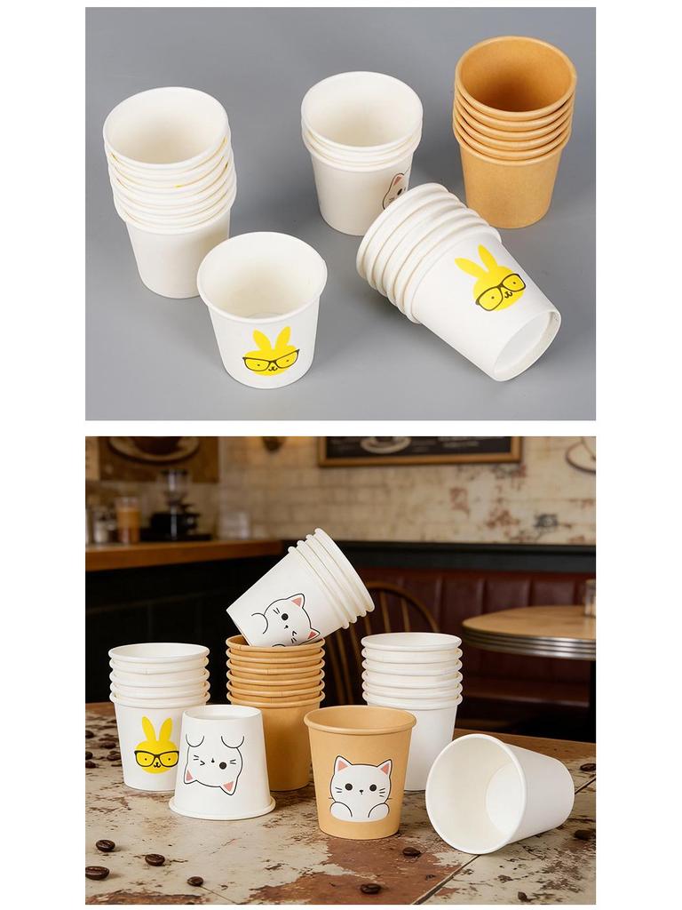 Custom Logo 1oz Disposable Paper Tasting Cups 