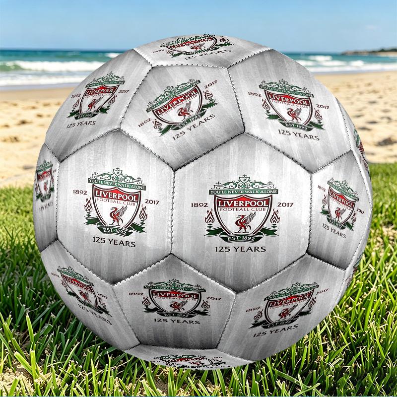 Football team.C Print Size 5 Soccer Ball, PU Wear Resistant Football for Match Training and Daily Practice, Birthday Gift for Soccer Fans