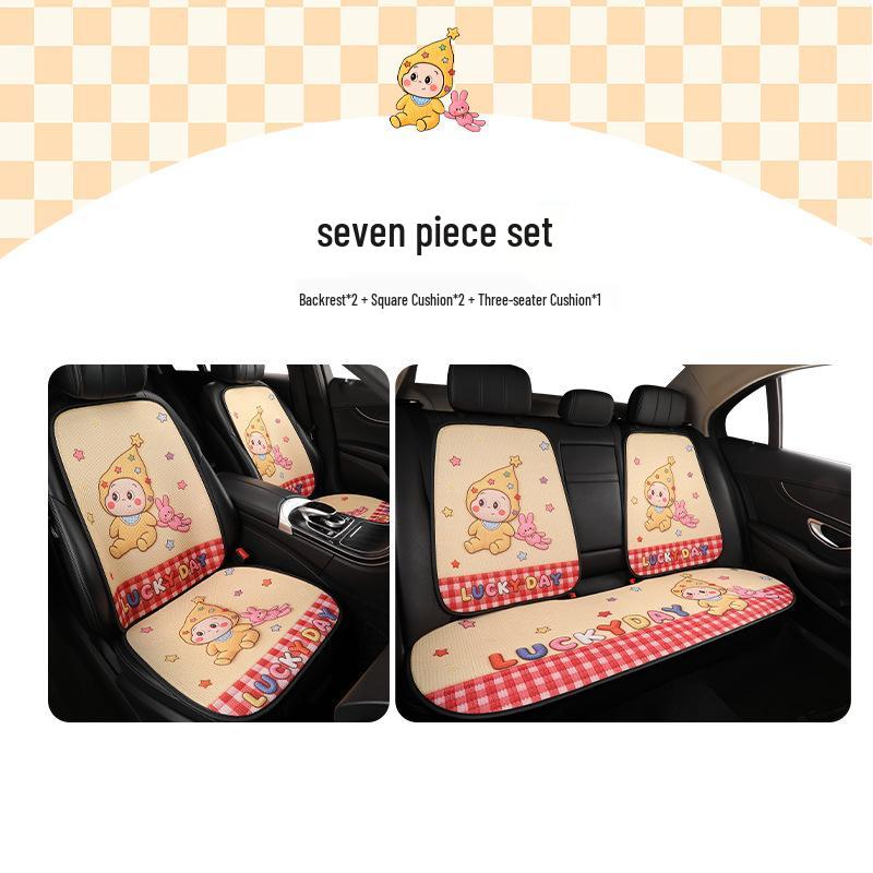 Cute Cartoon Car Seat Cushion for Mazda 3, Angkesaila, CX30, CX4 & Xingye - All Seasons