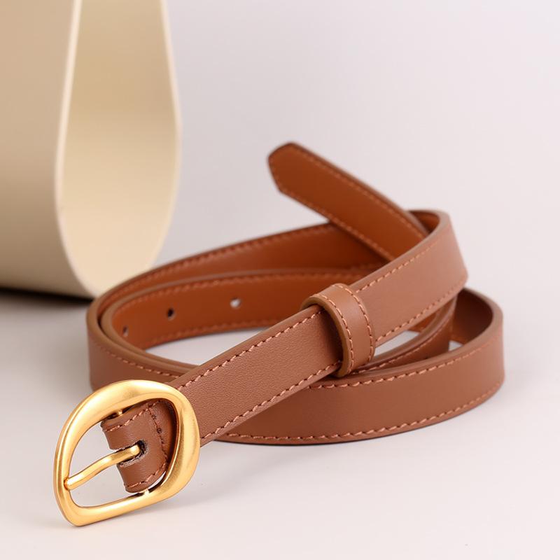 First Layer Cowhide Small Fashion Leather Belt Women'S Belt Decorative Belt