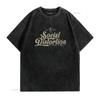 Maglietta da uomo Social Distortion Uomo Moda Classica Girocollo Cotone Nero 4X Large vintage Lavata Alla moda Elastica