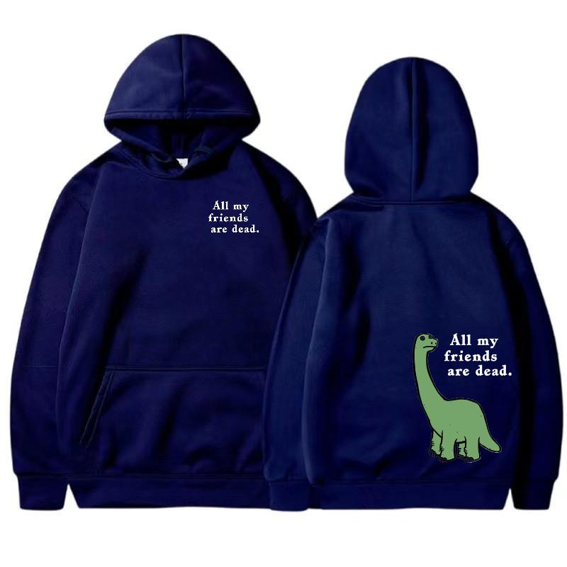 Fun Dinosaur Print Hoodie Men's and Women's Sports Hoodie Men's Hip  Hop Style Sports Shirt Fashion Street Wear