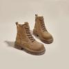 Inner Heightening Martin Boots for Women 2025 New Spring and Summer Versatile Breathable Locomotive Mountaineering Desert Boots Thick-soled Short Boot