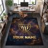 Crystal Velvet Rug Athletic Bilbao FC Print Custom Name Text Floor Mat Home Decor