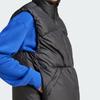 Adidas Solid Color Zip Stand Collar Sleeveless Vest Men Vests Black IV9777