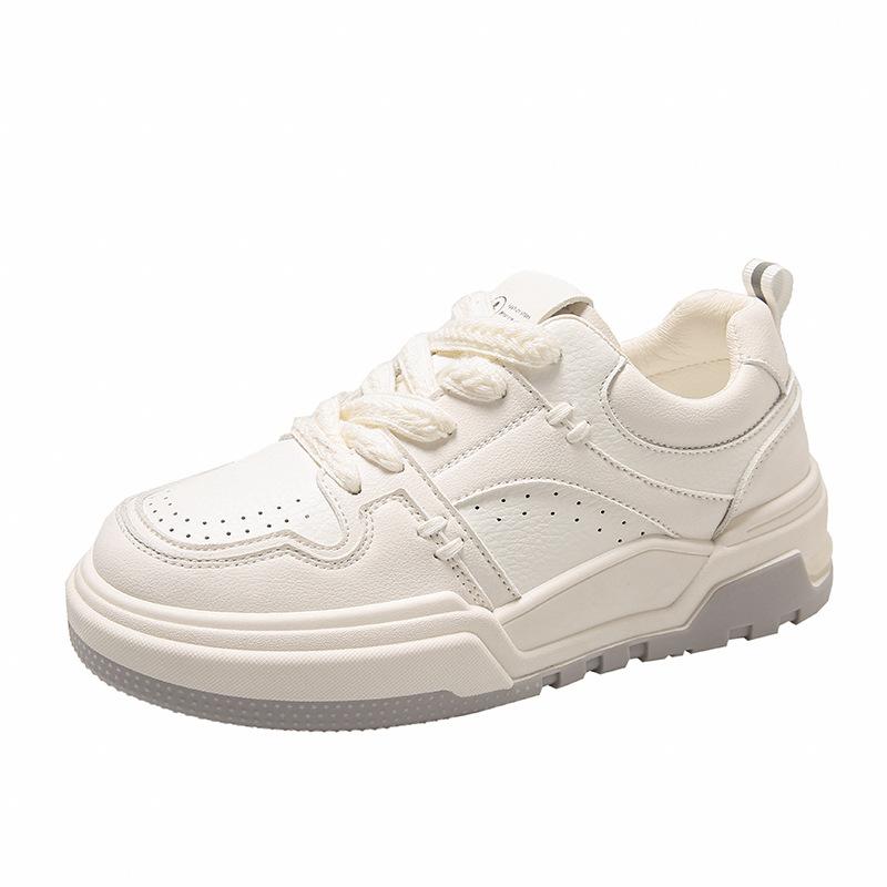 

Универсальный дизайн, маленькие белые туфли, женская обувь 2024 года, летняя новая толстая подошва, повседневная обувь для скейтбординга, роскошная модная женская обувь Zapatillas 40 белый