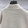 Men's High-Quality Wool Knit Zipper Cardigan - Thick, Trendy, Loose-Fit for Autumn/Winter