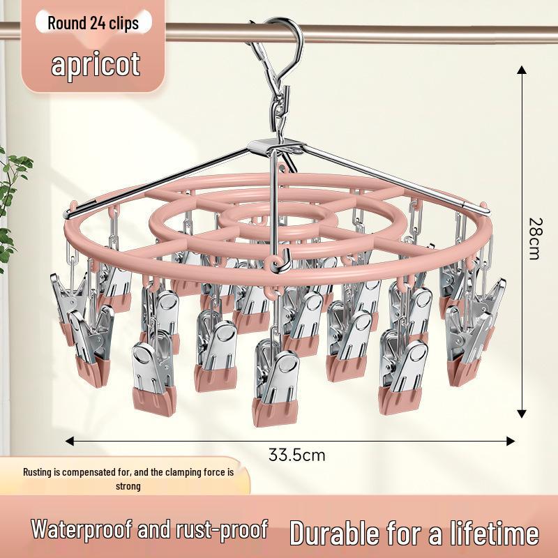 Verstellbarer Balkon-Wäscheständer für Socken und Unterwäsche