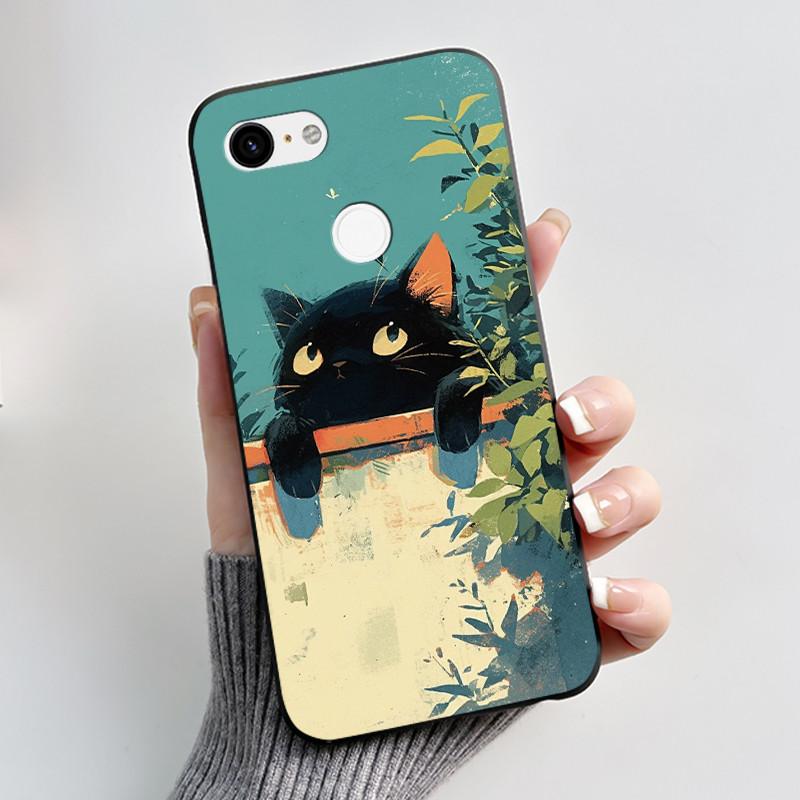 Husă Drăguță Pentru Google Pixel 3/Pixel 3XL Carcasă Imprimată Funda Pentru Google Pixel 3A XL Coque Husă Protectoare Carcasă Moale din Silicon