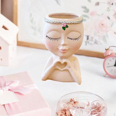 Stifthalter für Mädchen, dekorativer Artikel, Geschenk, funktionale Schreibtisch-Aufbewahrung, Make-up-Pinsel-Behälter für Schlafzimmer