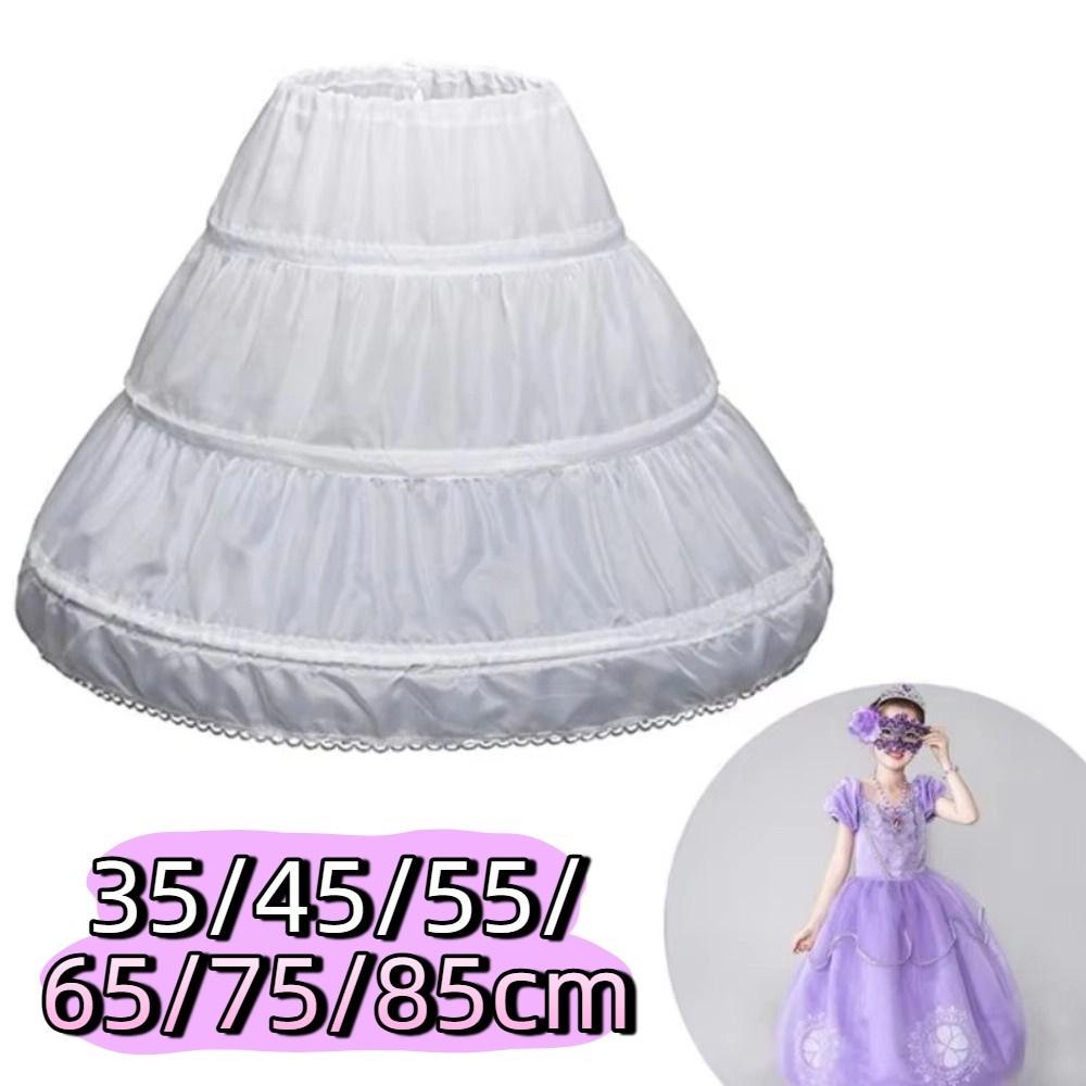 Lace Children Petticoat Elastic Waist Cosplay Crinoline Underskirt  Girls