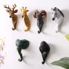 Resin Modern Animal Wall Hooks For Home Office Decor With Giraffe Designs Zebra